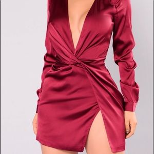 Burgundy Dress